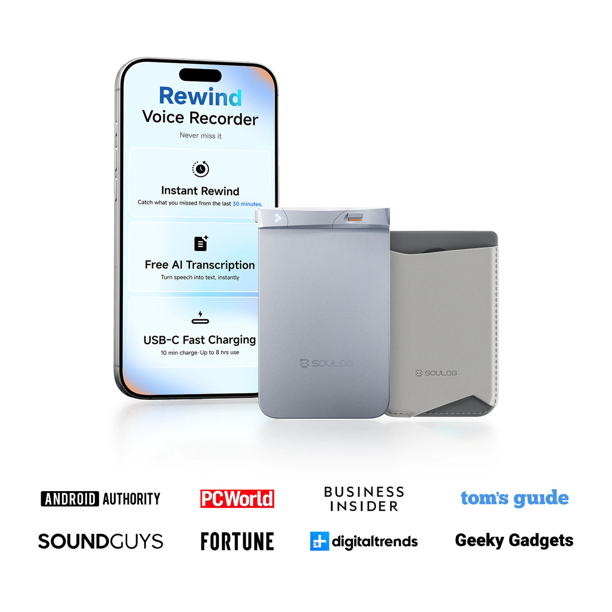 Soulog Sense AI Voice Recorder & Note Taker with a Personal Context System